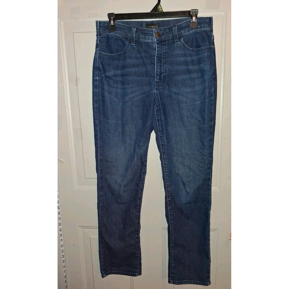 Talbots Sculpt Straight Leg Jeans Women’s 6P Dark Wash Blue Denim Stretch Petite